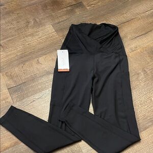 Black High-Waisted maternity Leggings